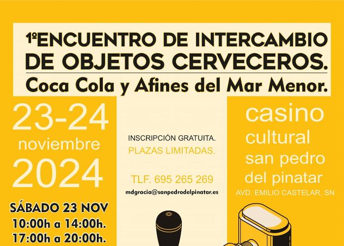 1 ENCUENTRO DE INTERCAMBIO DE OBJETOS CERVECEROS, COLACOLA Y AFINES DEL MAR MENOR