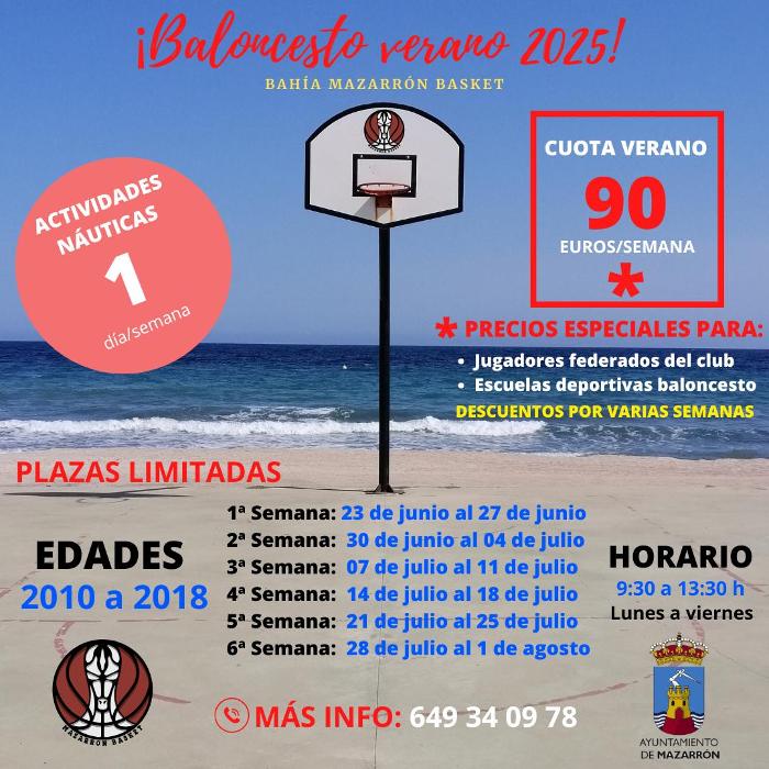 CAMPUS DE VERANO BAHÍA MAZARRÓN BASKET 2025 CAMPUS DE VERANO BAHÍA MAZARRÓN BASKET 2025