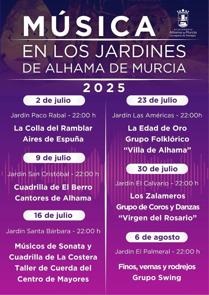 MSICA EN LOS JARDINES DE ALHAMA DE MURCIA