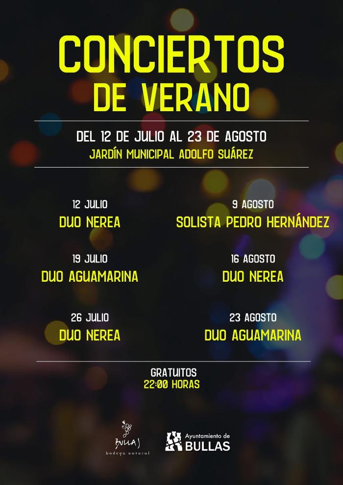 CONCIERTOS DE VERANO EN BULLAS