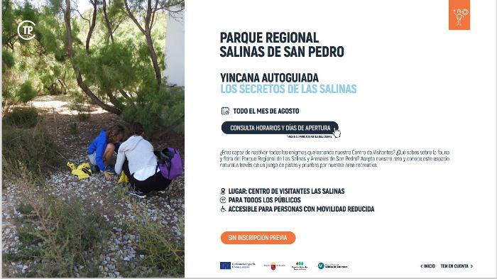 MOCHILA ACTIVIDADES ESPACIOS NATURALES REGIN DE MURCIA