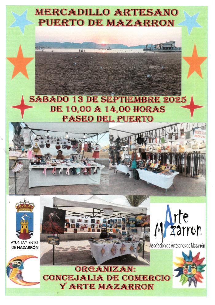 Mercadillo artesanal de Puerto de Mazarrn