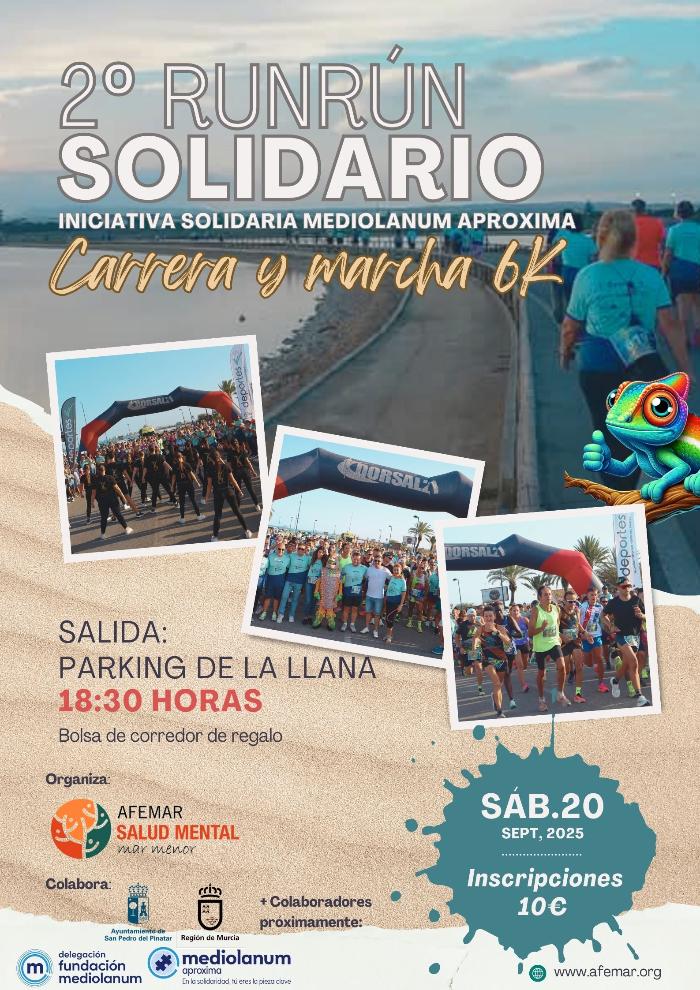 II RUN RUN SOLIDARIO AFEMAR, SALUD MENTAL MAR MENOR II RUN RUN SOLIDARIO AFEMAR, SALUD MENTAL MAR MENOR