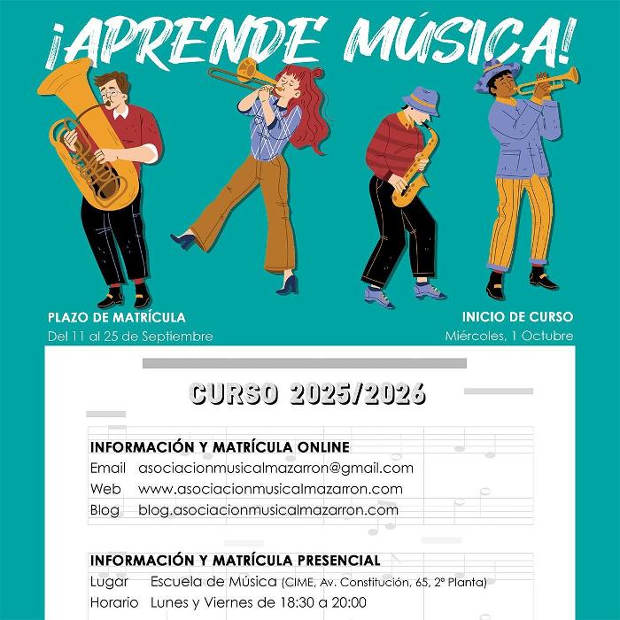 LA ESCUELA DE MSICA DE LA ASOCIACIN MUSICAL MAESTRO EUGENIO CALDERN ABRE SU PERIODO DE INSCRIPCIN