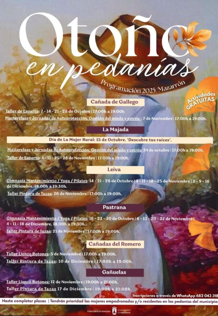 PROGRAMACIN OTOO EN PEDANAS 2025. MAZARRN