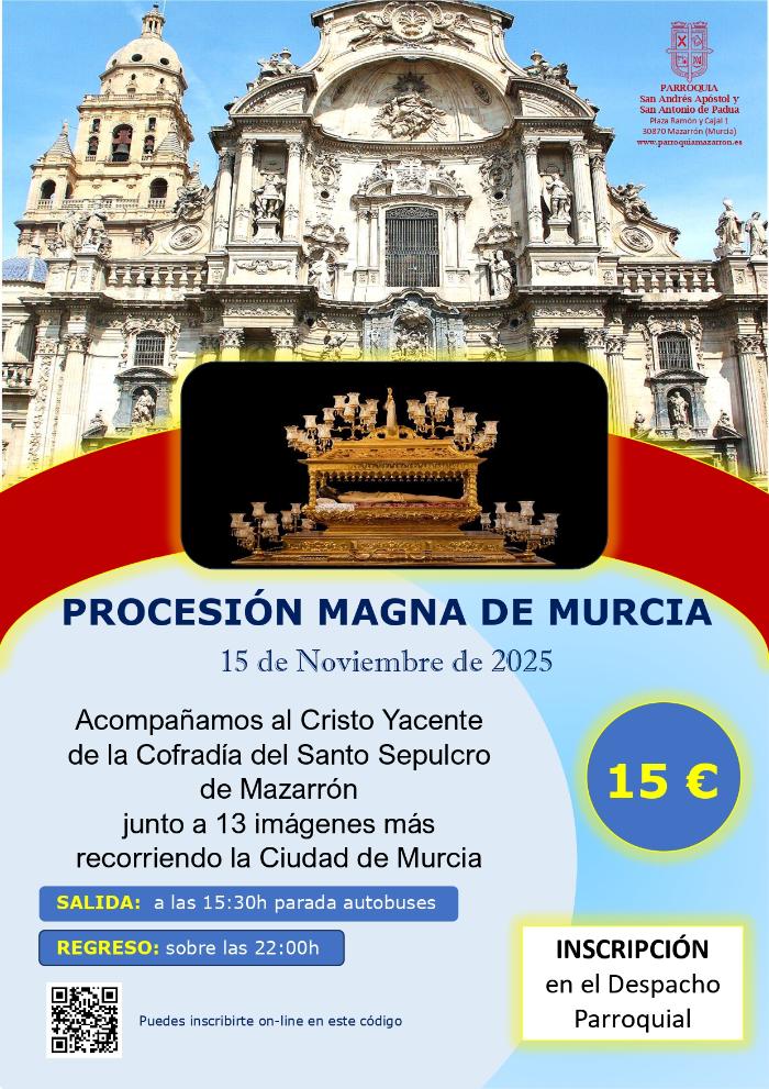 SALIDA PARA LA PROCESIN MAGNA DE MURCIA