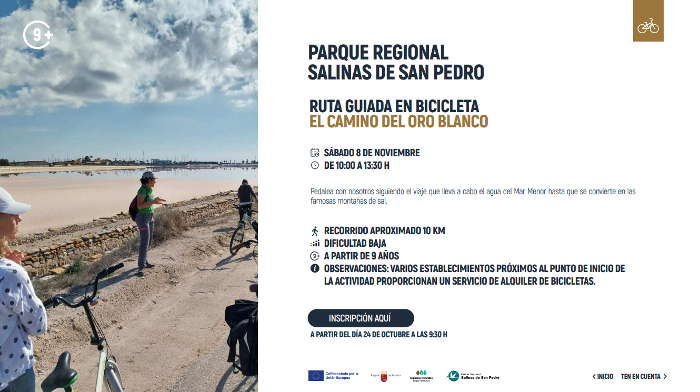 RUTA GUIADA EN BICICLETA EL CAMINO EL ORO BLANCO