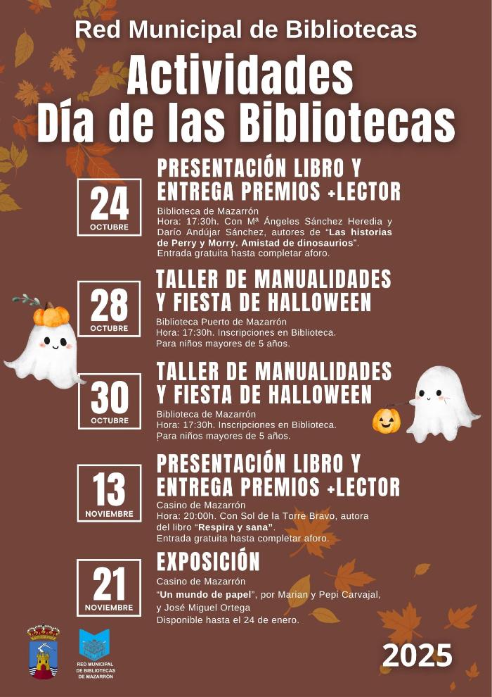 DA DE LAS BIBLIOTECAS . RED MUNICIPAL DE BIBLIOTECAS DE MAZARRN (2025)