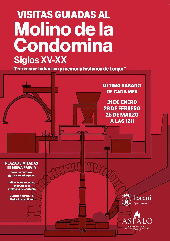 VISITAS GUIADAS AL MOLINO DE LA CONDOMINA