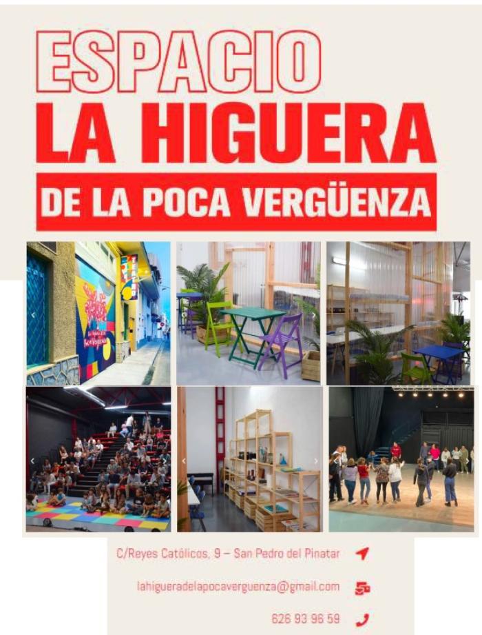 PROGRAMACI�N ESPACIO CULTURAL LA HIGUERA DE LA POCA VERG�ENZA