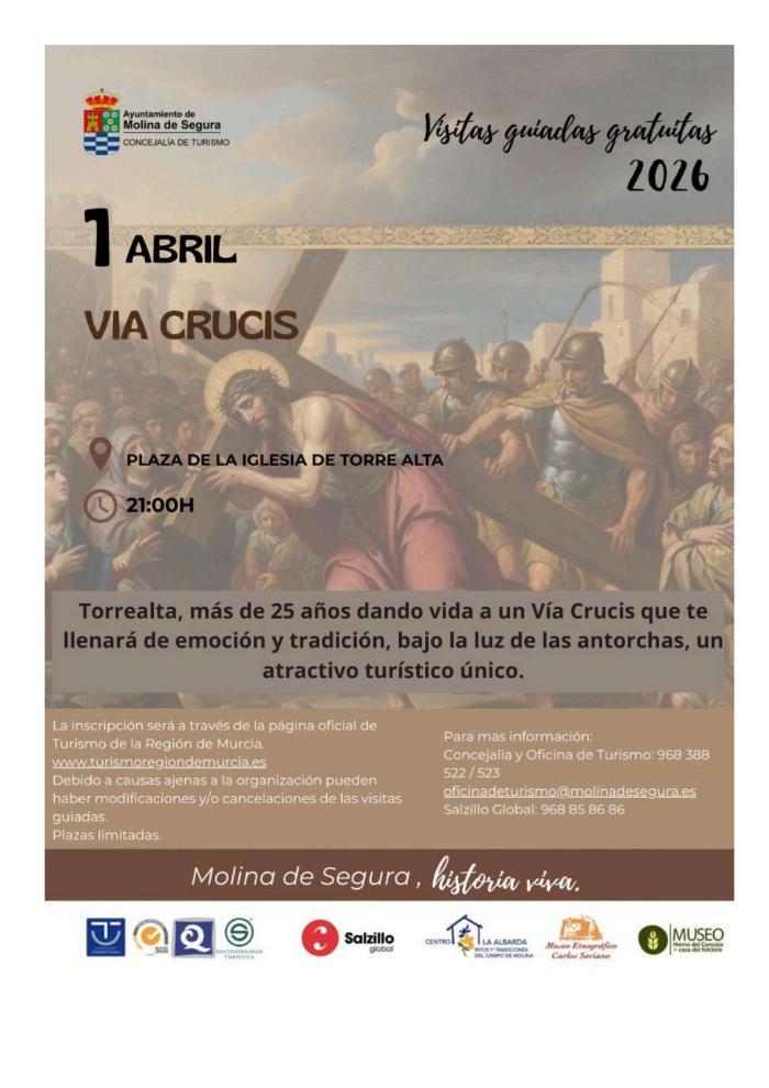 V�a crucis viviente de torrealta de molina.    21:00 horas
