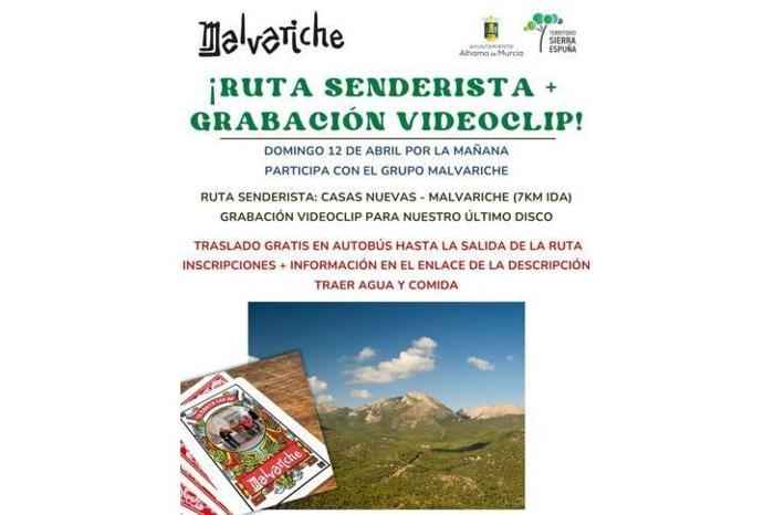 RUTA SENDERISTA Y GRABACI�N DE VIDEOCLIP DE MALVARICHE