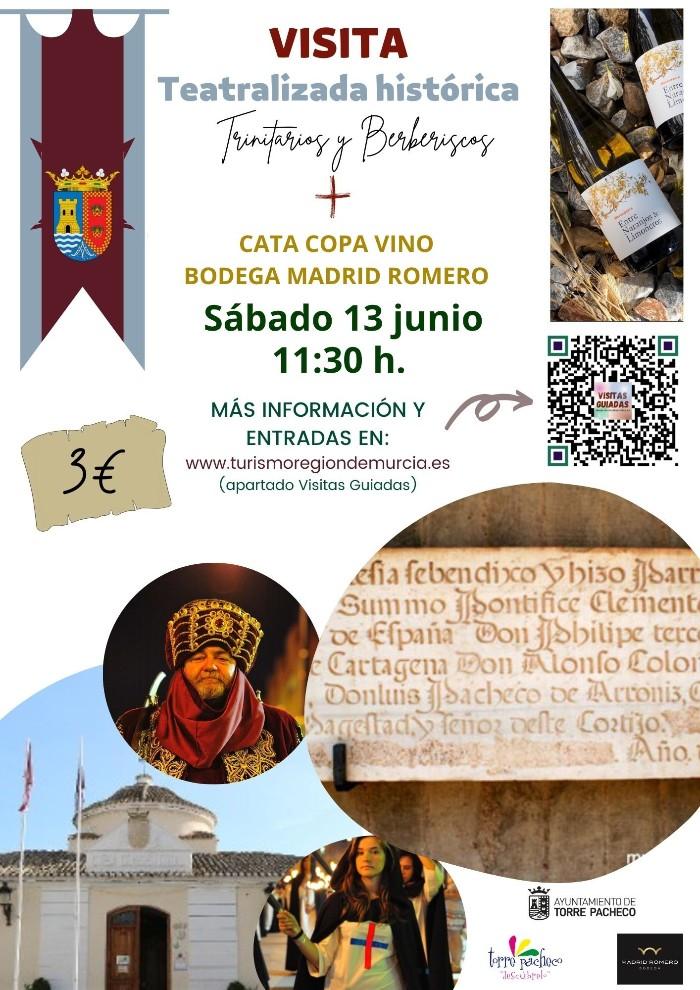 Visita teatralizada hist�rica trinitarios y berberiscos + cata copa vino bodega Madrid Romero
