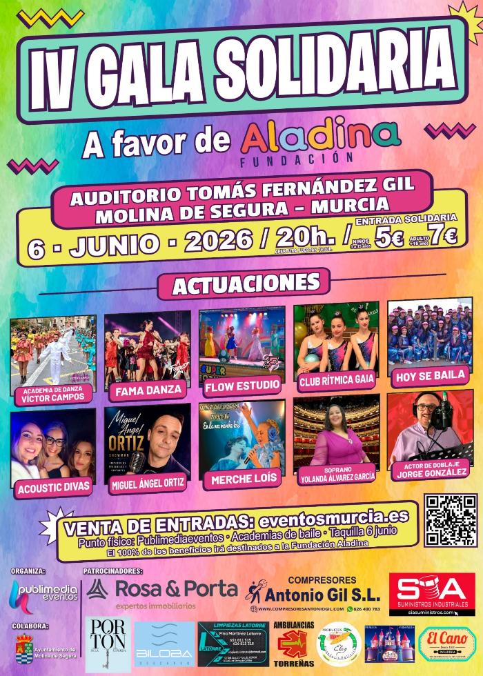 Iv gala solidaria a favor de la fundaci�n aladina