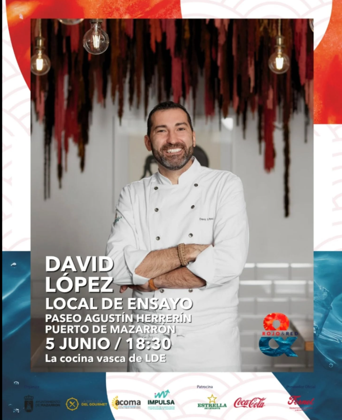 Conferencia gastron�mica con el chef david l�pez, de local de ensayo