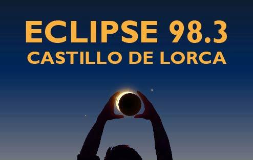 Eclipse en el Castillo de Lorca: el eclipse 98.3