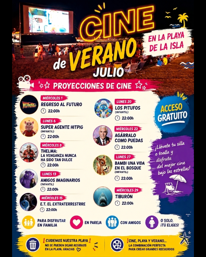 En julio cine de verano