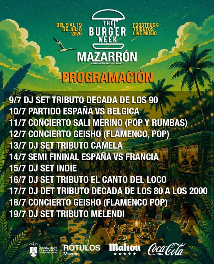 Programaci�n the burger week