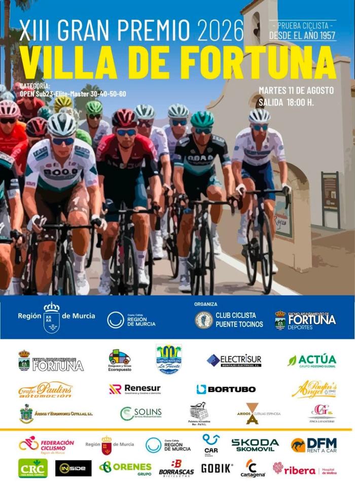 XIII GRAN PREMIO PRUEBA CICLISTA 2026 VILLA DE FORTUNA