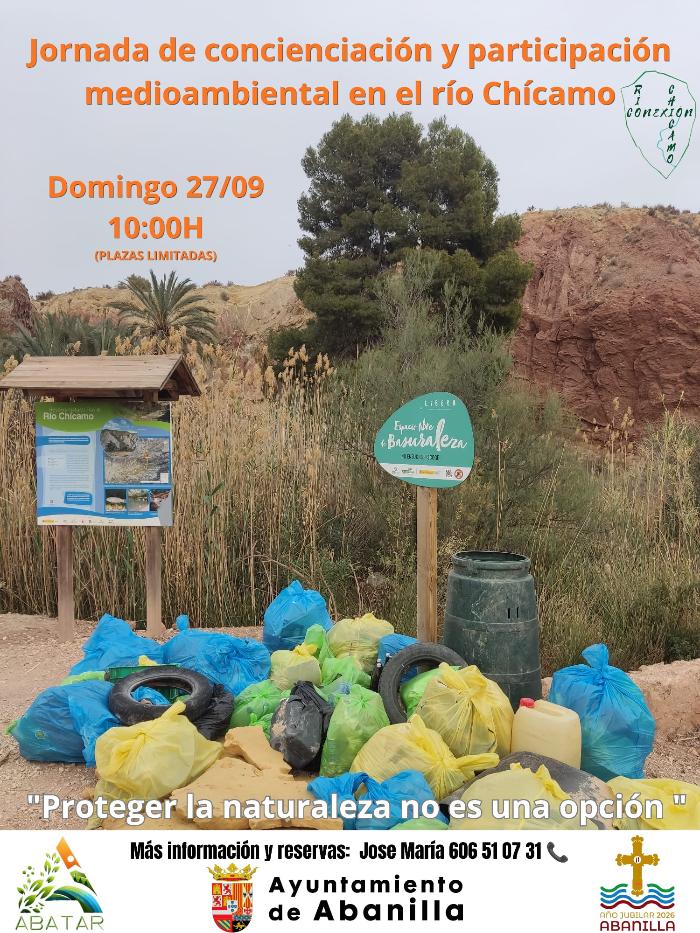 Jornada de concienciaci�n y participaci�n medioambiental en el r�o ch�camo