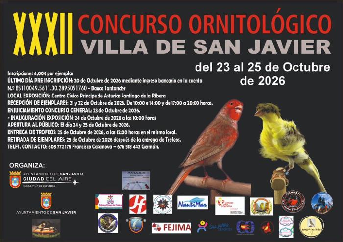  xxXII concurso ornitol�gico villa de San Javier