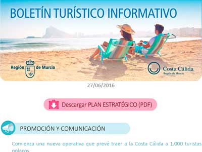 BOLETN TURSTICO INFORMATIVO. REGIN DE MURCIA