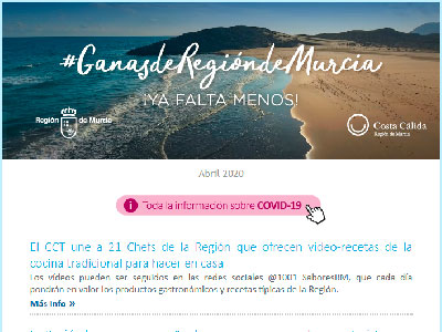BOLETN TURSTICO INFORMATIVO. REGIN DE MURCIA