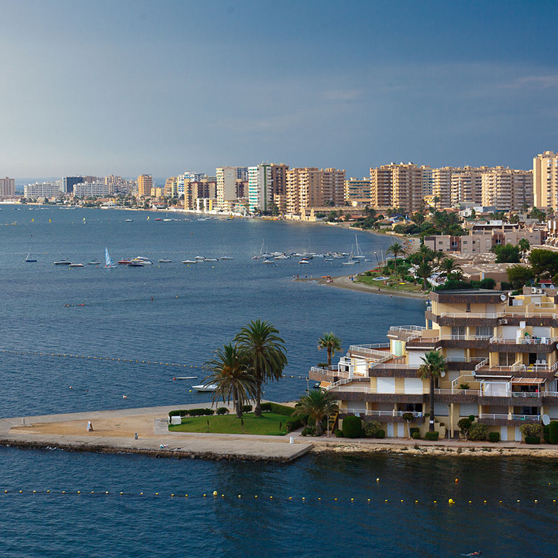 Wilde strande in  La Manga del Mar Menor