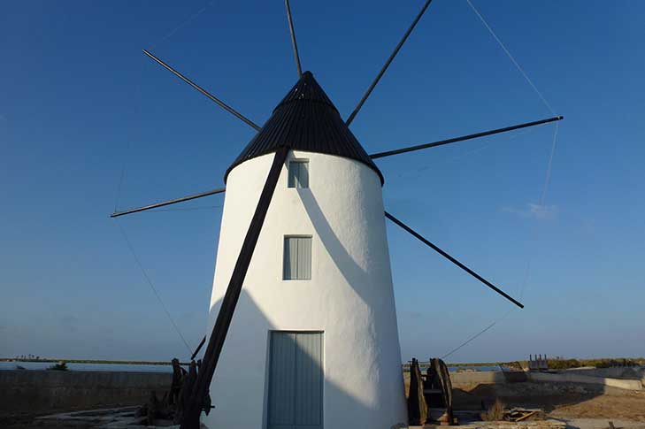 Caminando entre molinos salineros (San Pedro del Pinatar)