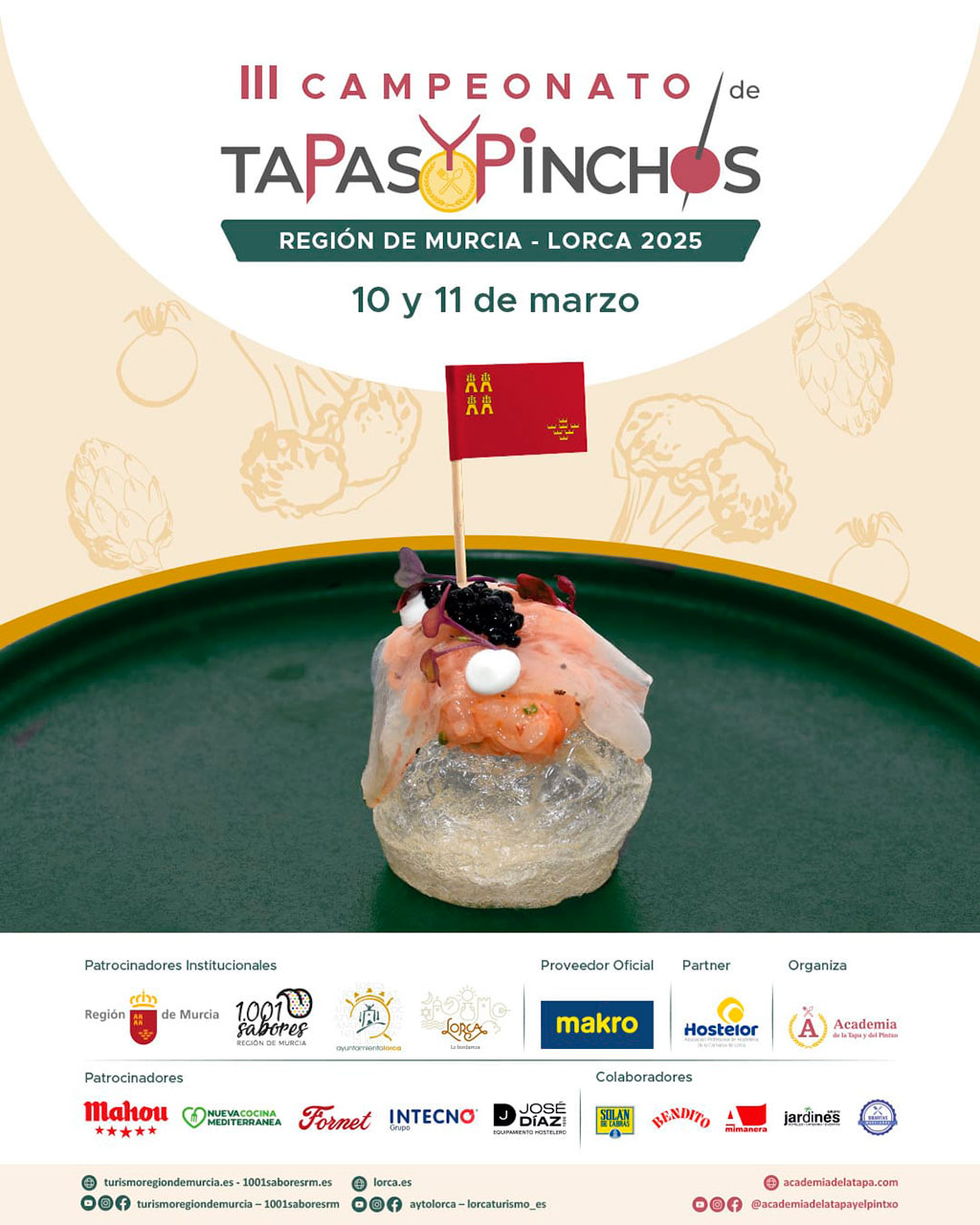 Lorca se convertir en la capital de la tapa con el III Campeonato de Tapas y Pinchos de la Regin de Murcia